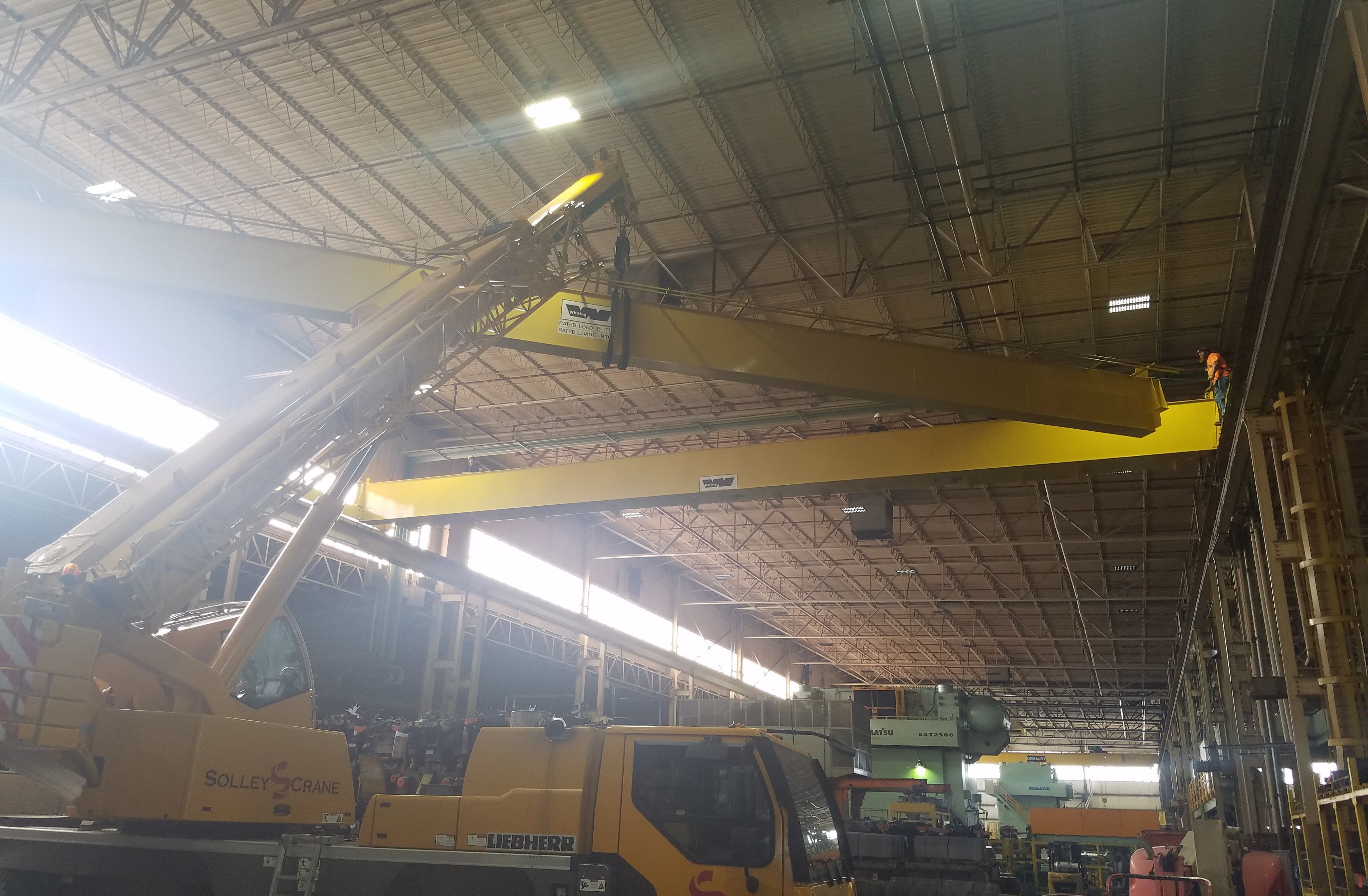 Updated progress on rebuild of 15 ton box Girder Crane